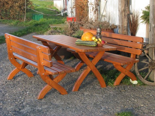 STRONG MASIV zahradní stůl dřevěný - 160 cm