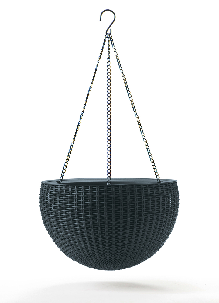 kvetinač HANGING SPHERE antracit