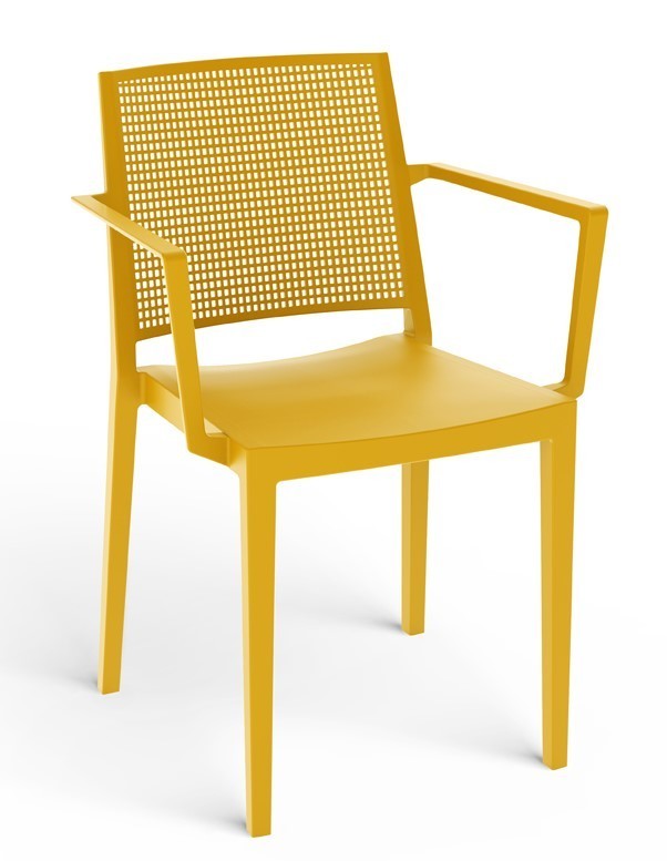 Kreslo GRID ARMCHAIR - horčicovo žltá