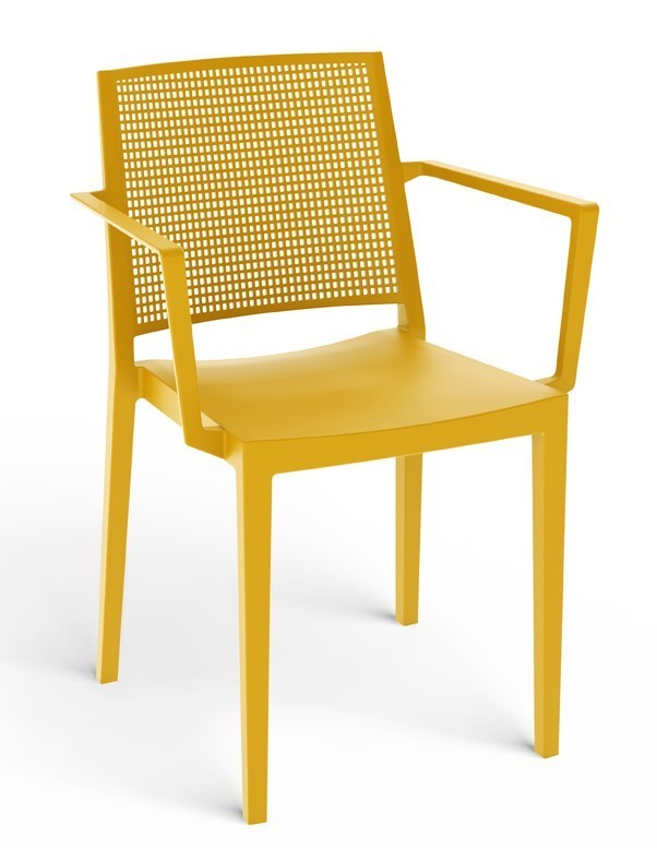 Křeslo GRID ARMCHAIR - hořčicově žlutá