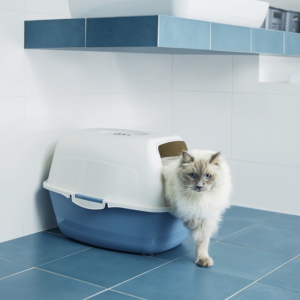 4004506161 ECO BAILEY toaleta pro kočky / modrá