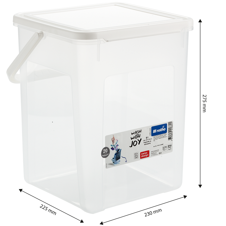 1770101100RP Detergent box na prací prášek 5 kg, 9L