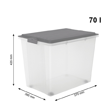 úložný box COMPACT 70L - růžová