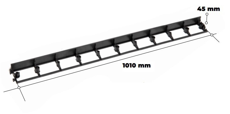 Plastové neviditelné obrubníky DUO 45 mm (2ks)